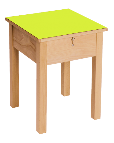 Hocker mit Putzzeugkasten