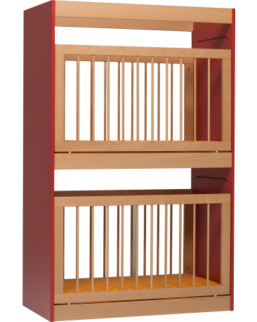 Etagen-Gitterbett für 2 Kinder