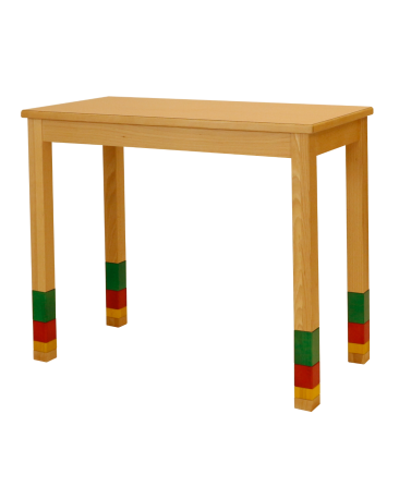 Spieltisch höhenverstellbar mit Massivholzplatte, 90 x 45cm
