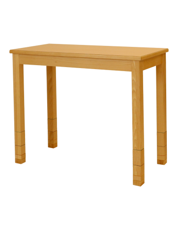 Spieltisch höhenverstellbar mit Massivholzplatte, 90 x 60cm