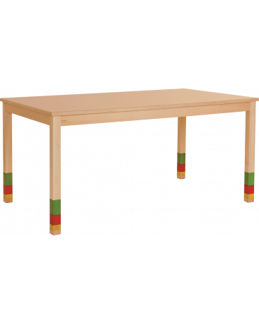 Spieltisch höhenverstellbar mit Massivholzplatte, 150 x 90cm