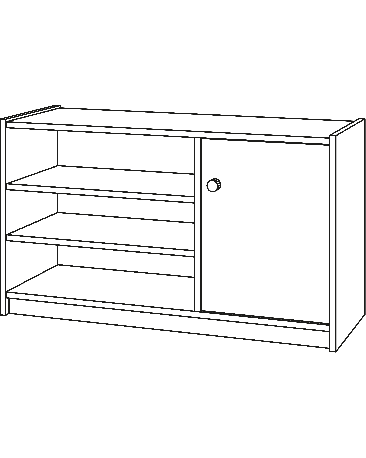 Eigentumsschrank, Höhe 73cm