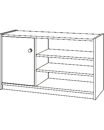 Eigentumsschrank, Höhe 73cm