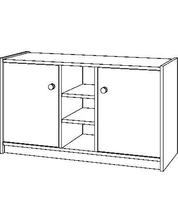 Eigentumsschrank, Höhe 73cm