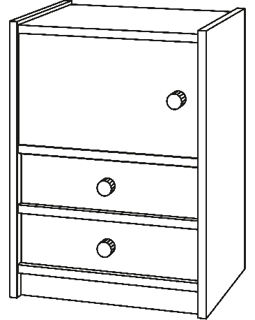 Schrank, Höhe 73cm